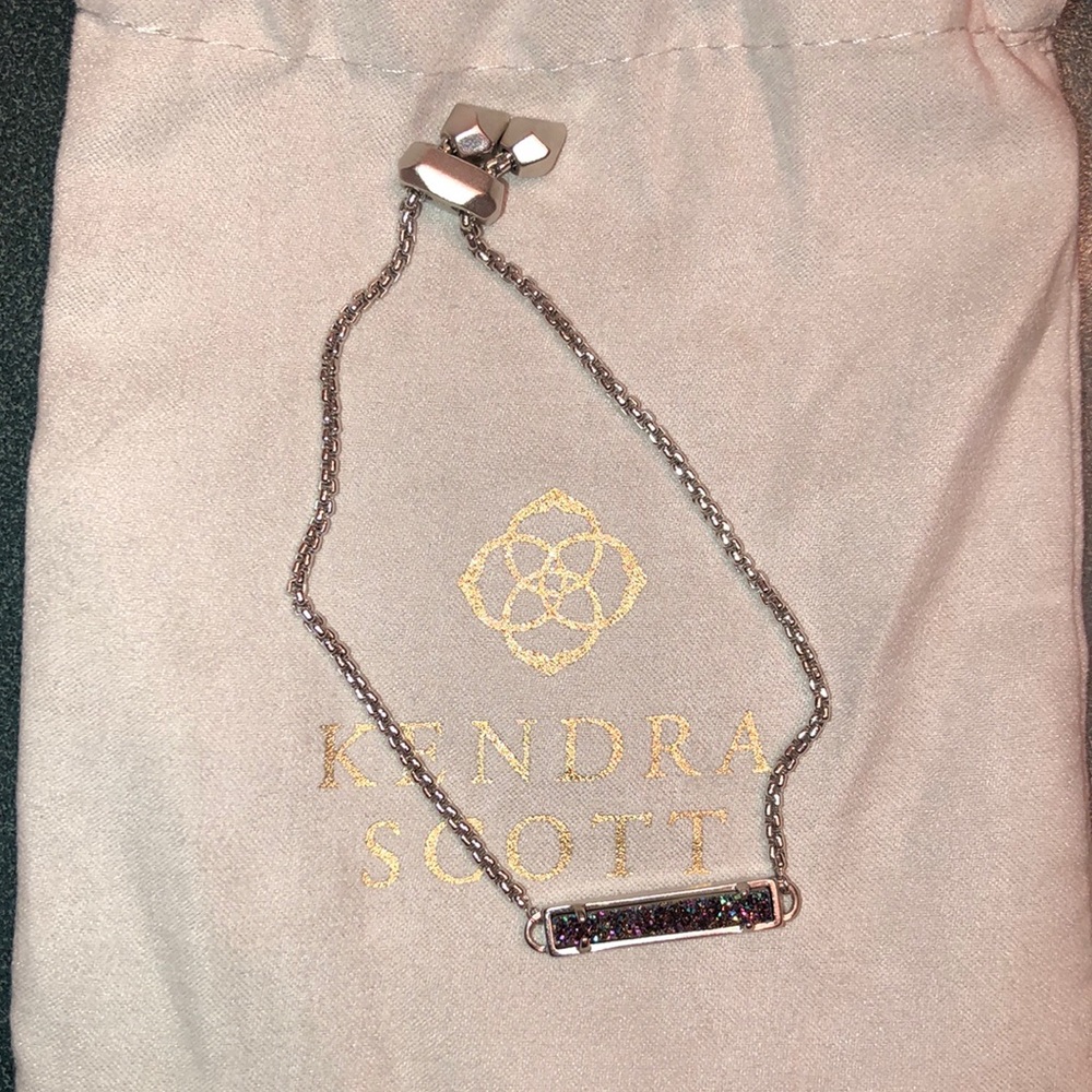 Kendra Scott gunmetal iridescent drusy bracelet
